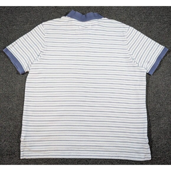 Duluth Trading Polo Shirt Mens XL Relaxed Fit Short Sleeve Stripe Pocket Casual - Picture 3 of 7